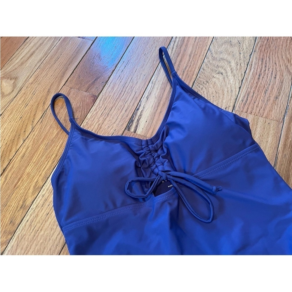Jones New York Women's Size Medium One-Piece Swimsuit Navy Blue New With Tags - Picture 2 of 15